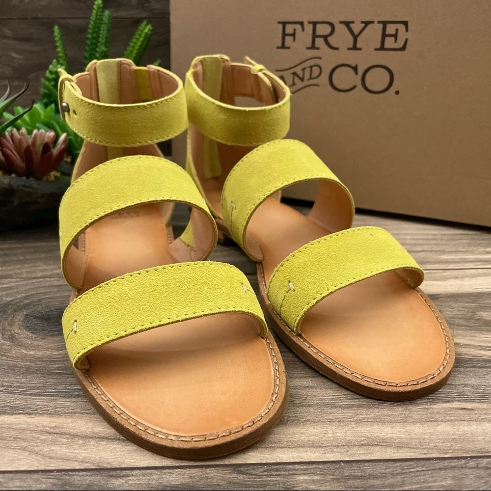 NIB Frye and Co. Evie 2 Band Flat Boho Sandal - Picture 4 of 13